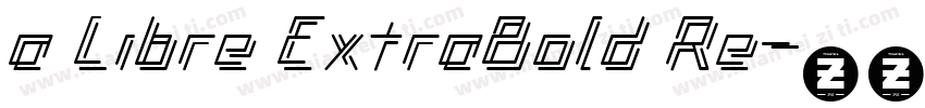 a Libre ExtraBold Re字体转换
